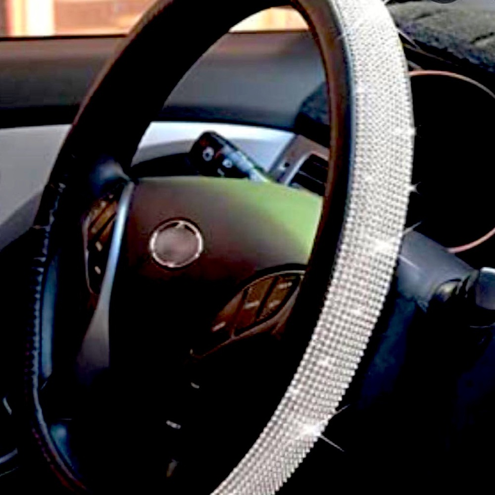 Rhinestone Steering Wheel Cover